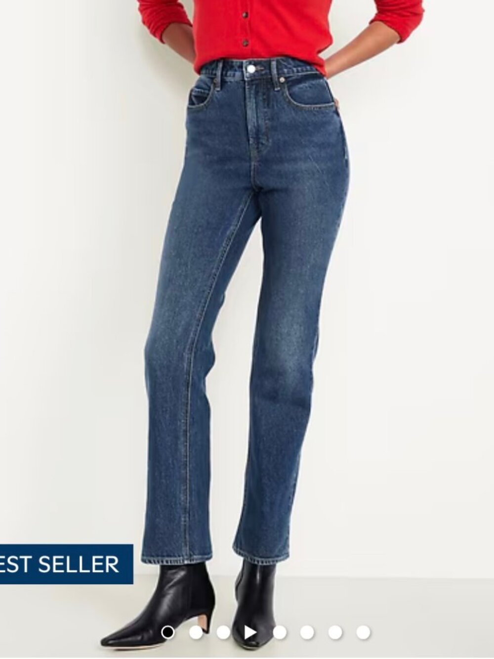 Old Navy like new extra high-waisted baby boot-cut jeans